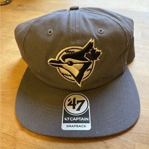 toronto blue jays hat official MLB grey ‘47 captain baseball